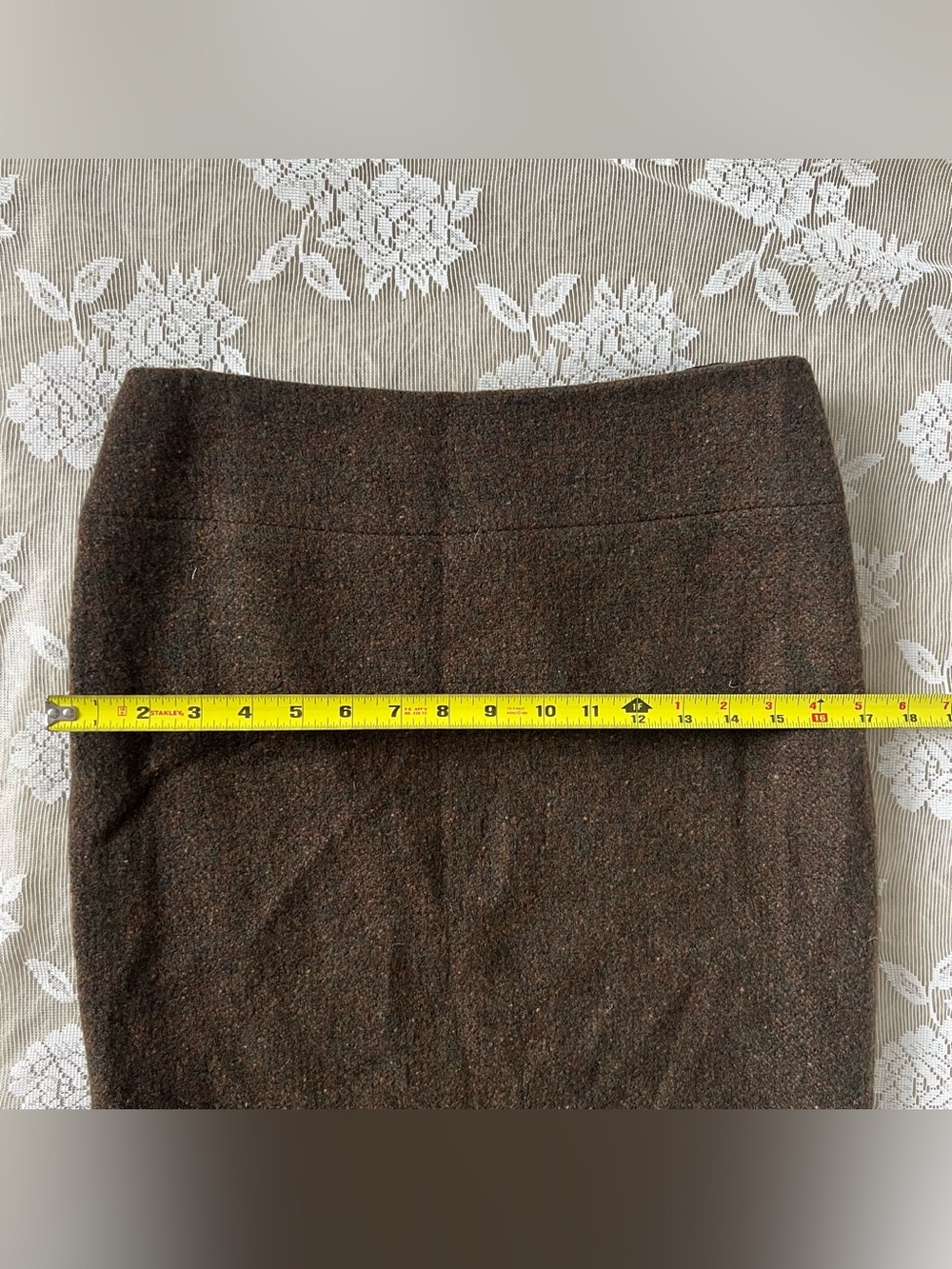 Ralph Lauren Black Label Wool Fringe Midi Skirt Size 6 - Picture 7 of 8